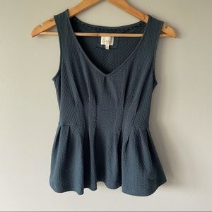 Anthropologie Deletta Peplum Tank